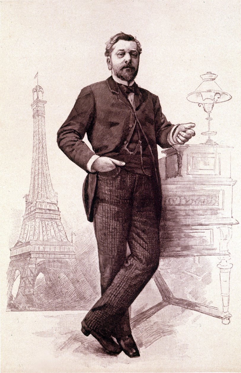 Gustave Eiffel, fransk ingeniør (1832 til 1923). af Unknown artist