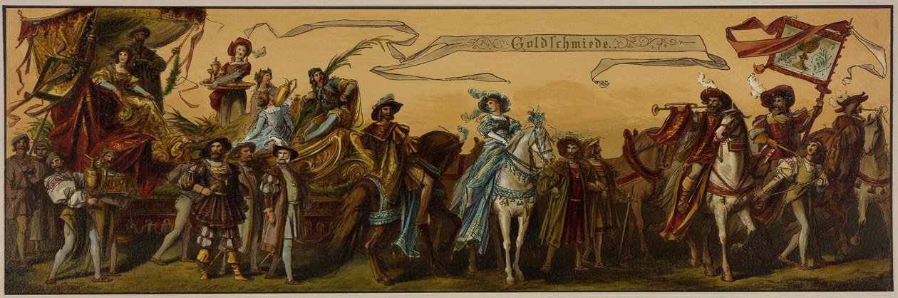 Hans Makarts optog gennem byen Wien af Unknown artist