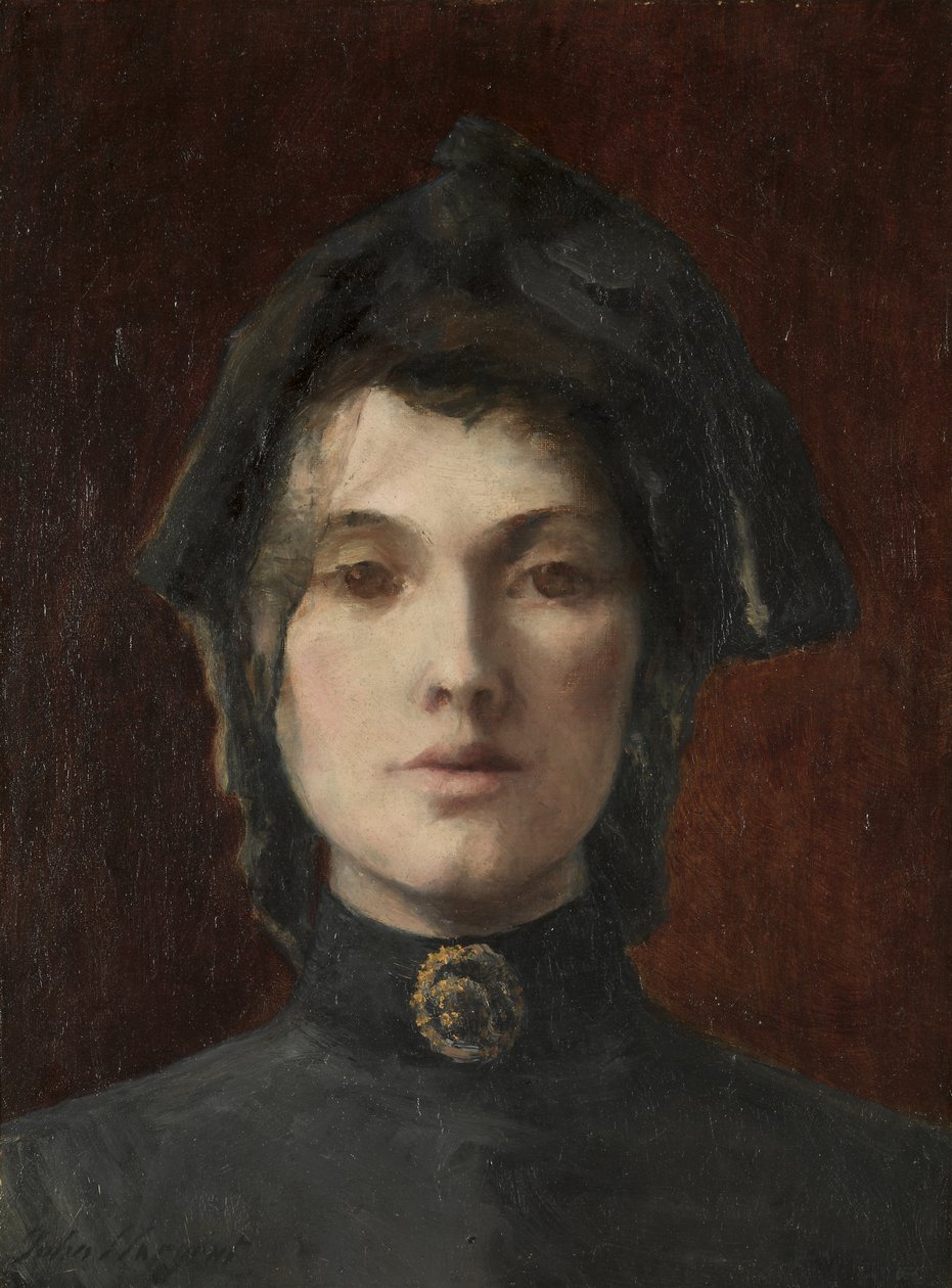 Hovedet af en pige af Unknown artist