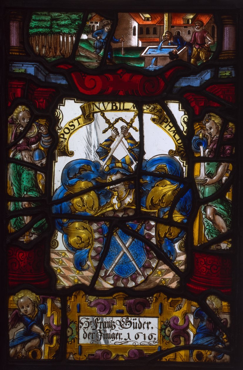 Heraldisk panel af Franz Buder af Unknown artist