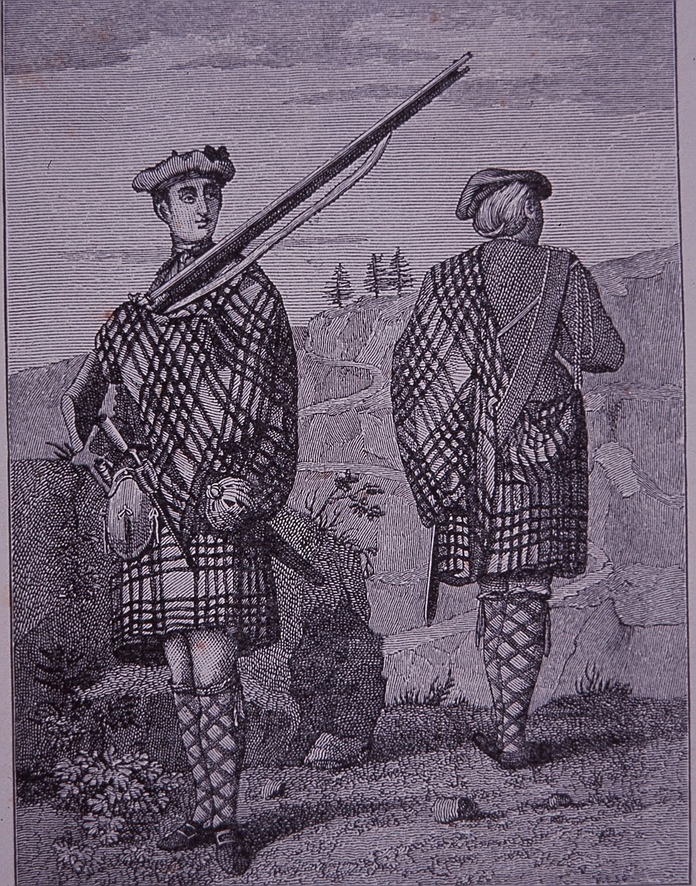 Highland-soldater senere i det 18. århundrede af Unknown artist