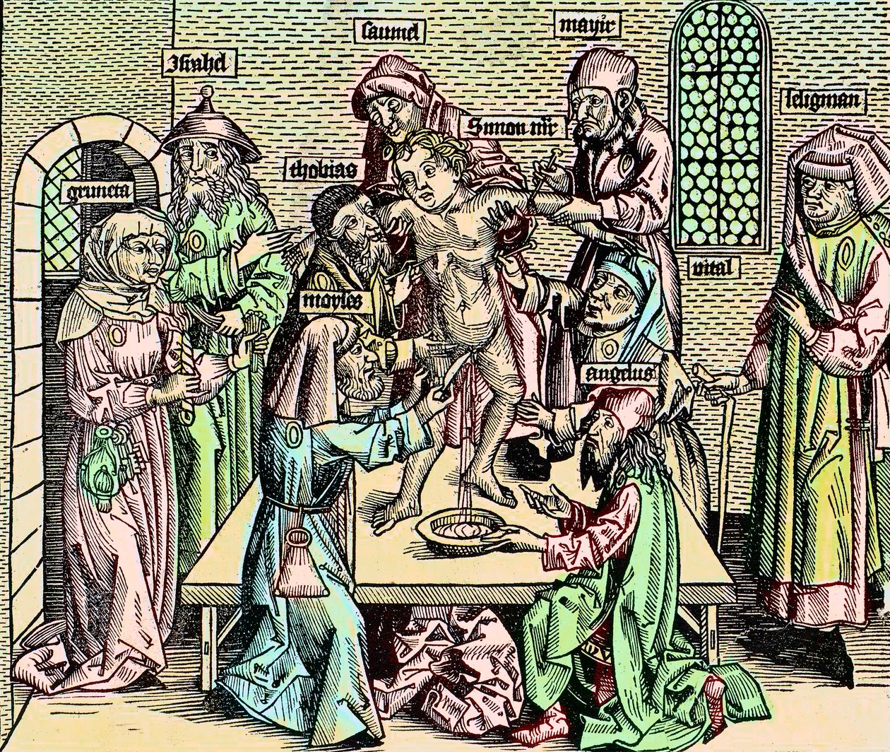 Jødedommens historie - Simons martyrium i Trent af Unknown artist