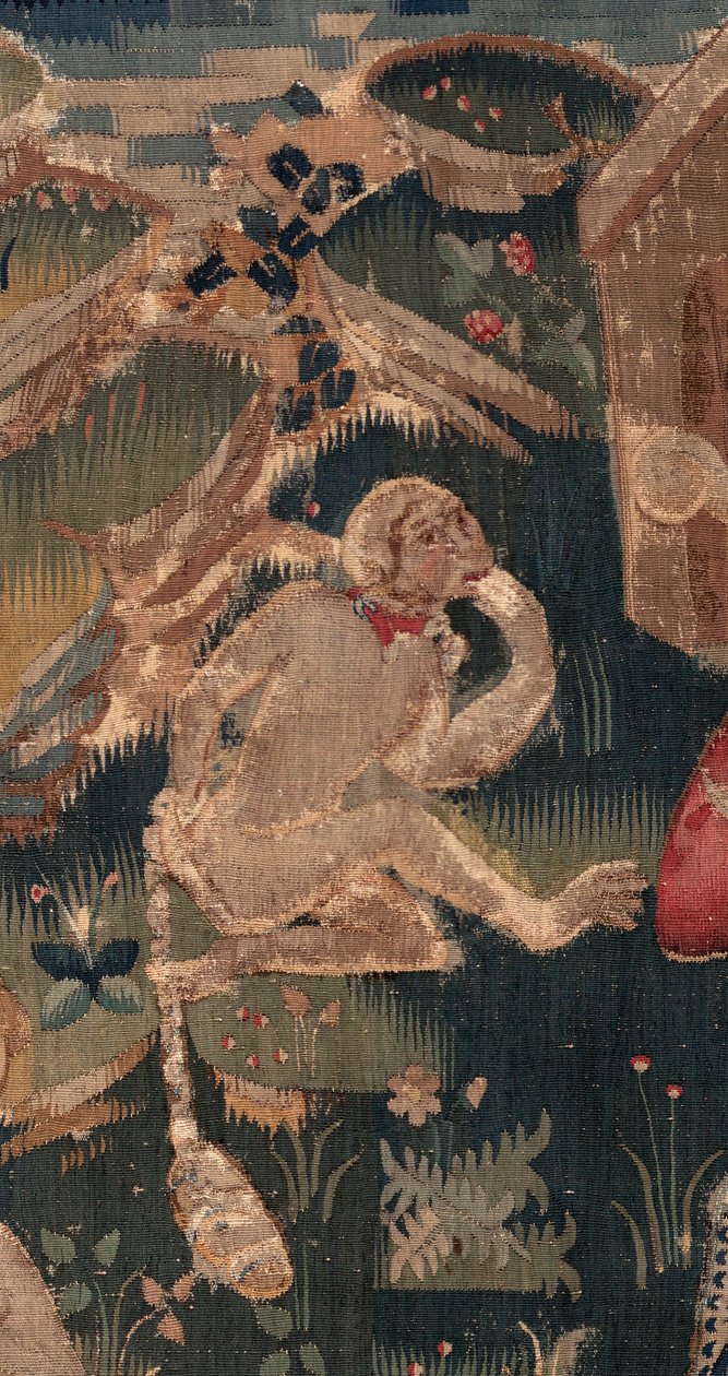 Historien om Saint Piat og Saint Eleuthère, Scene 12: Opstandelsen af ​​tribunens datter Detalje. af Unknown artist