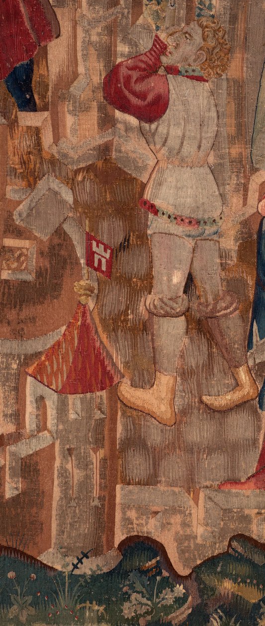 Historien om Saint Piat og Saint Eleuthère, Scene 6 Detalje midt til venstre. En mand. af Unknown artist