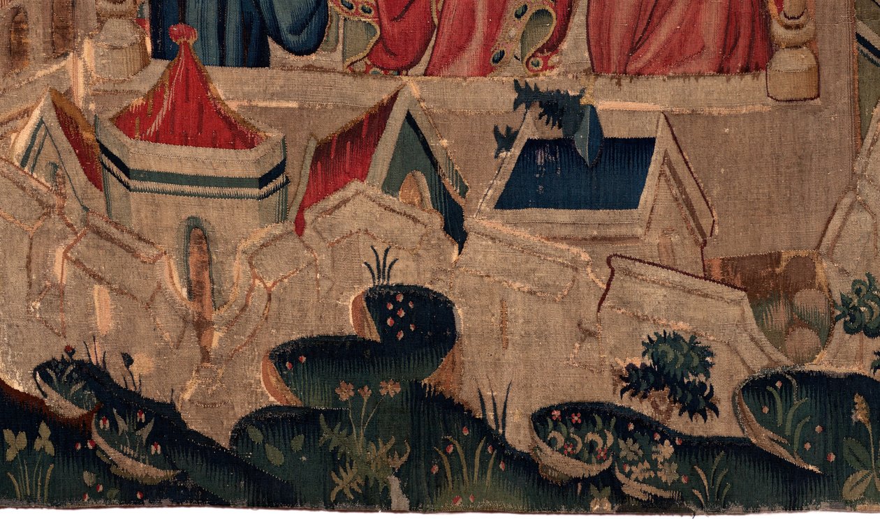 Historien om Saint Piat og Saint Eleuthère, scene 9 Saint-Éleuthère er bekræftet som biskop af Tournai (Au boin saint l