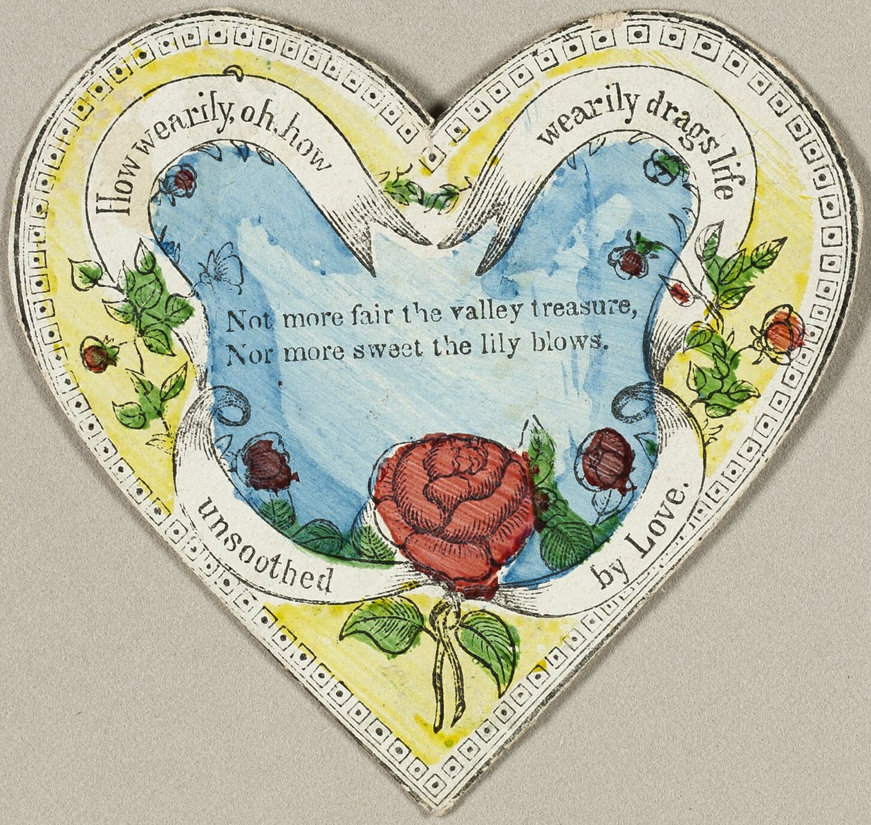 Hvor træt, åh, hvor træt trækker livet (valentine) af Unknown artist