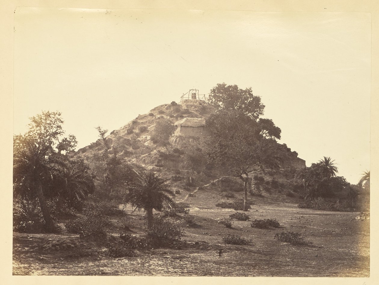 [Hytte på en bjergskråning, Indien] af Unknown artist