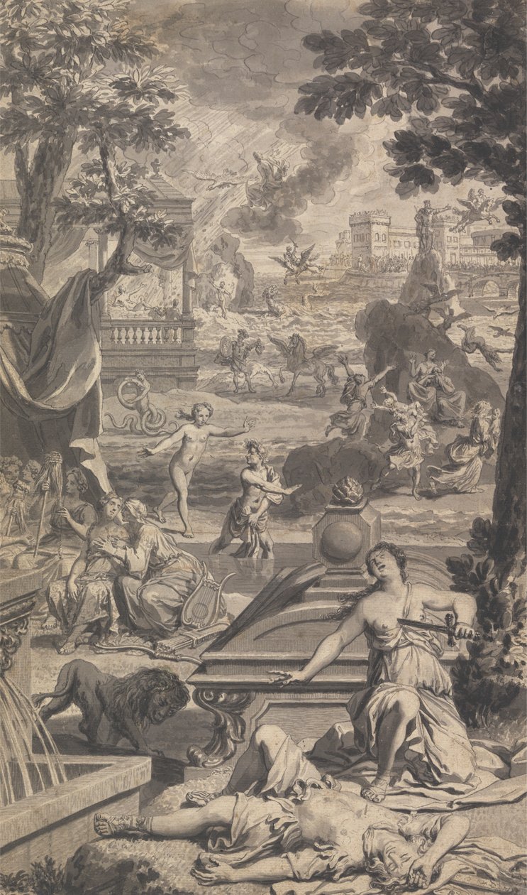 Illustration til Tonsons Ovid Metamorfose (tre af fire) af Unknown artist