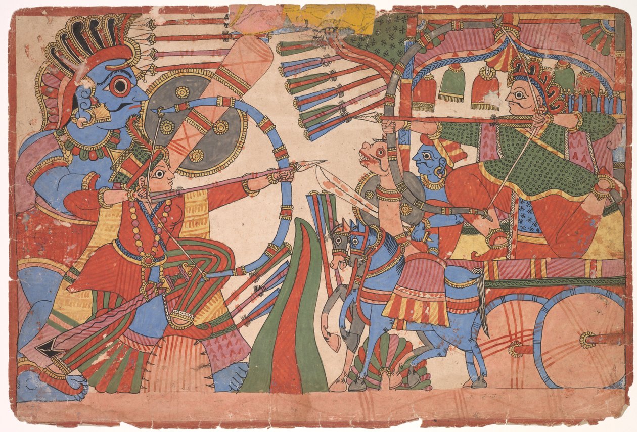 Illustration til Mahabharata af Unknown artist