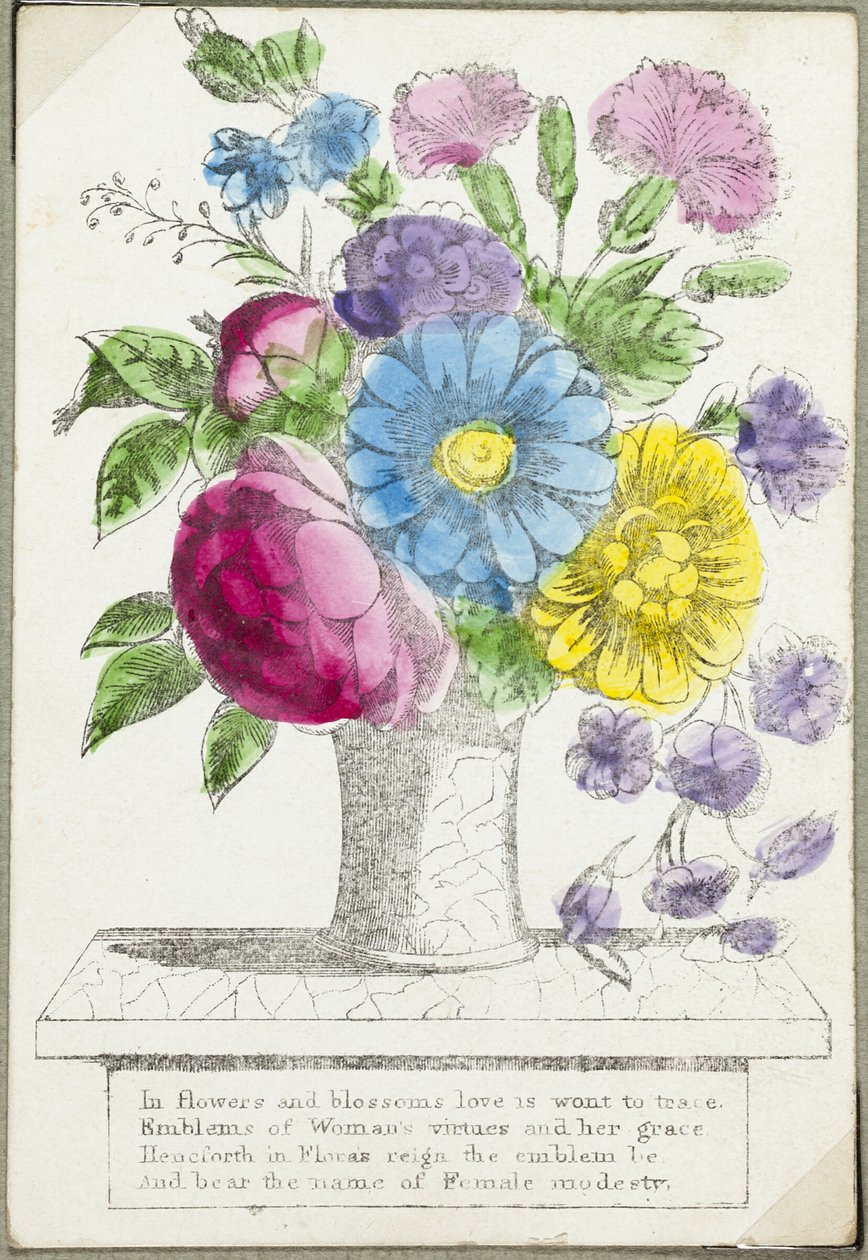 I Blomster og blomster (valentin) af Unknown artist