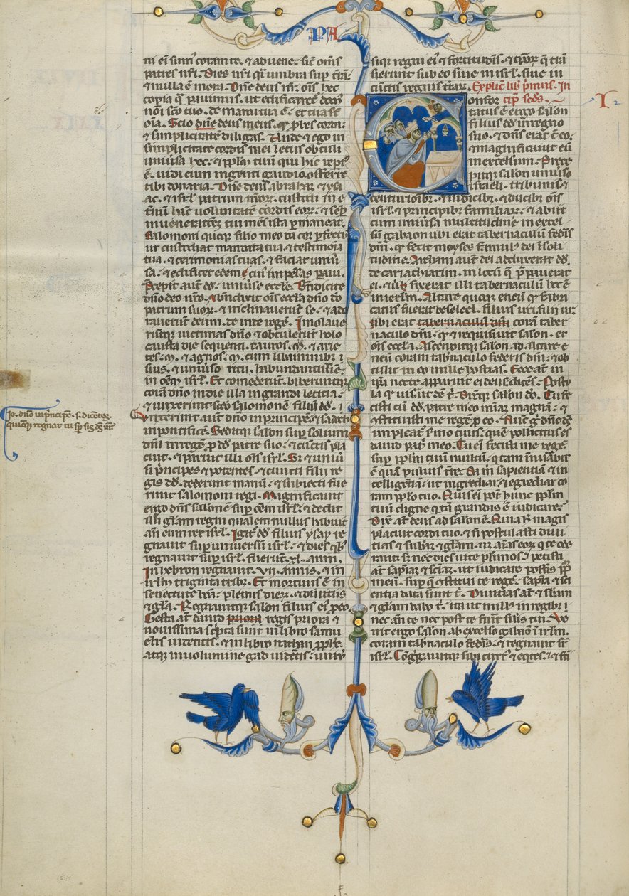 Indledning C: Salomo ofrer i templet af Unknown artist