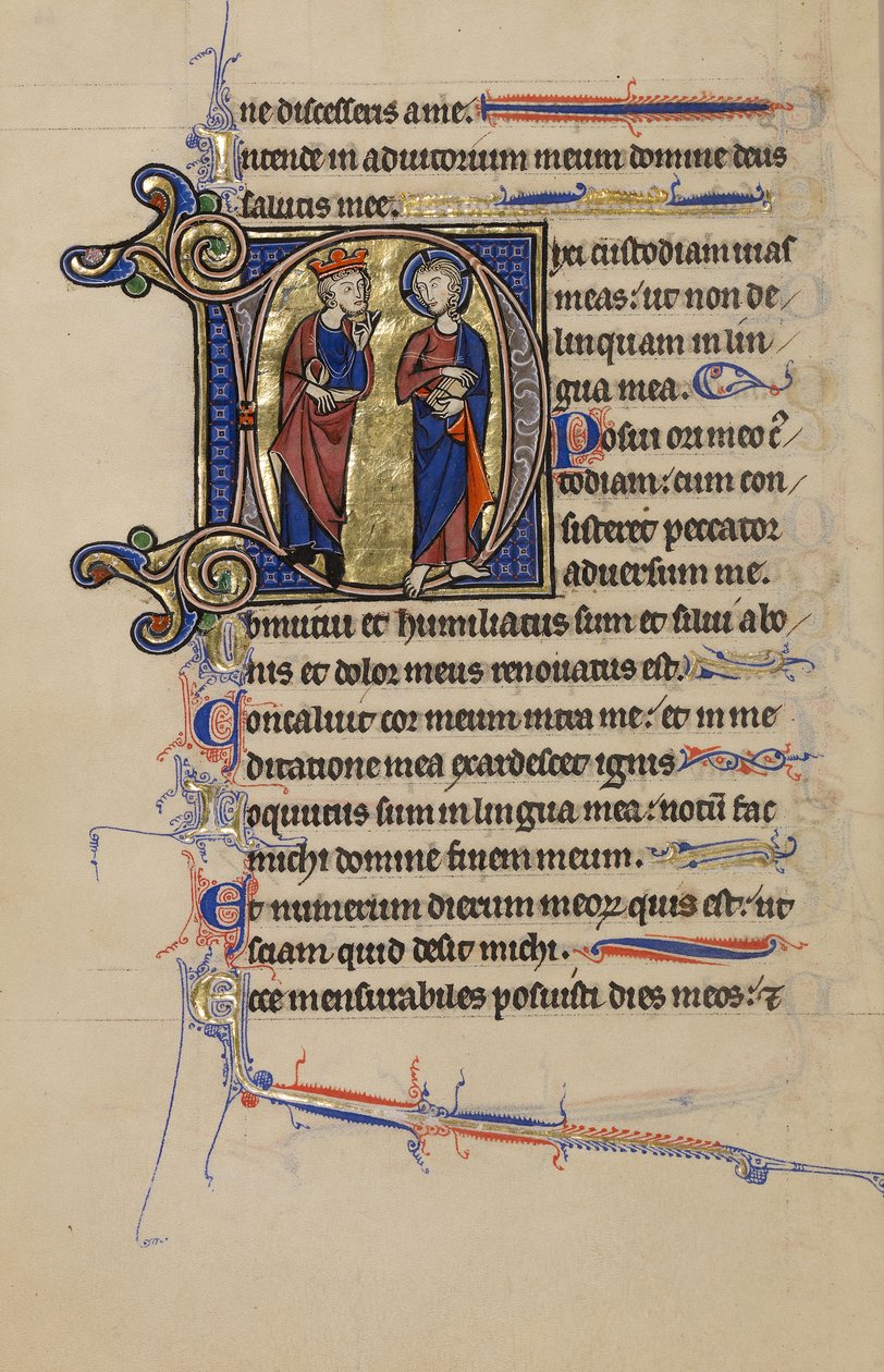Indledende D: David og Kristus af Unknown artist