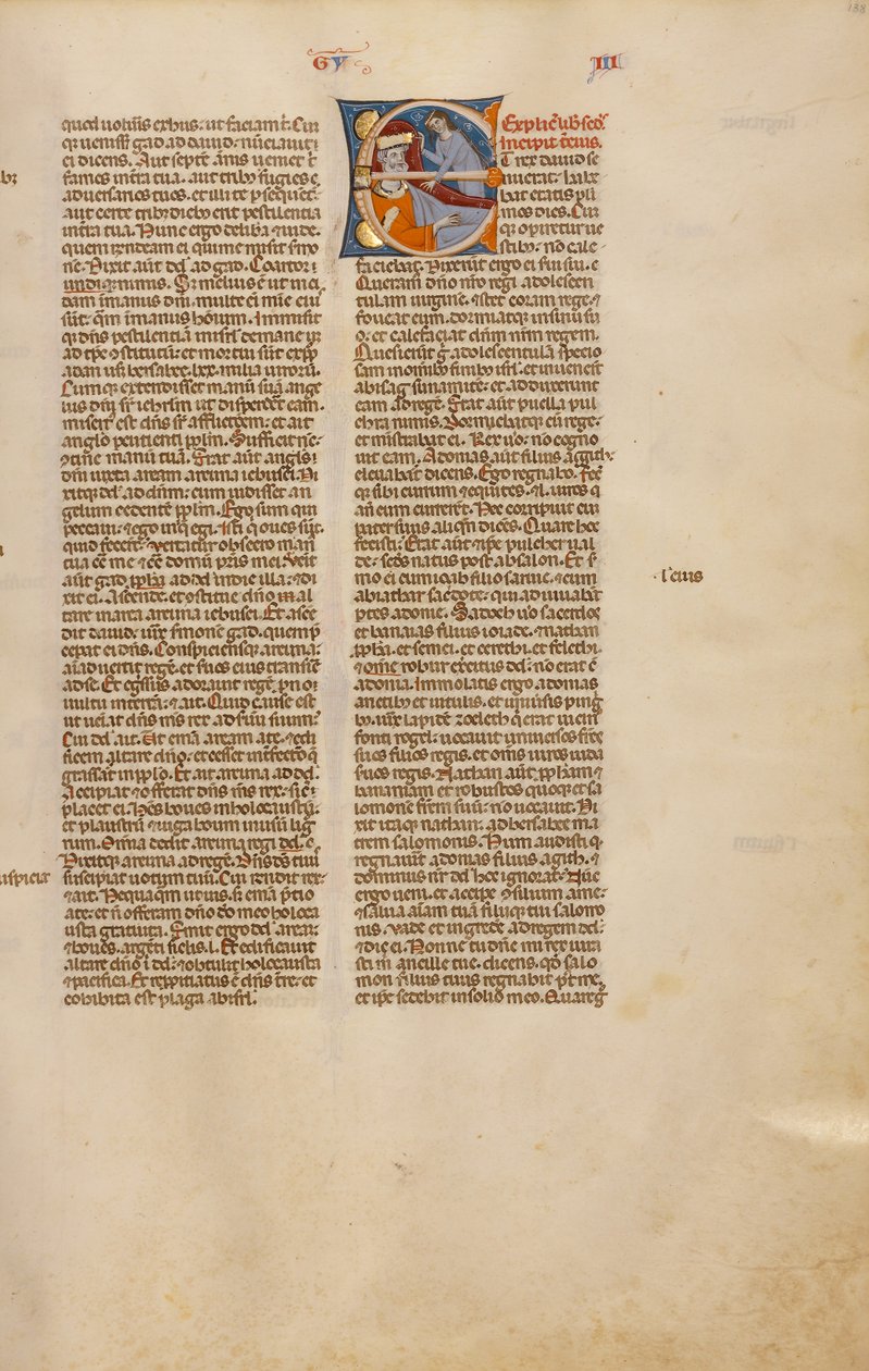 Initial E: Abishag foran David på hans dødsleje af Unknown artist