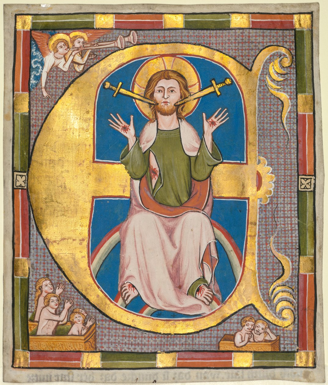 Initial E fra en kommunelovbog: Den sidste dom af Unknown artist