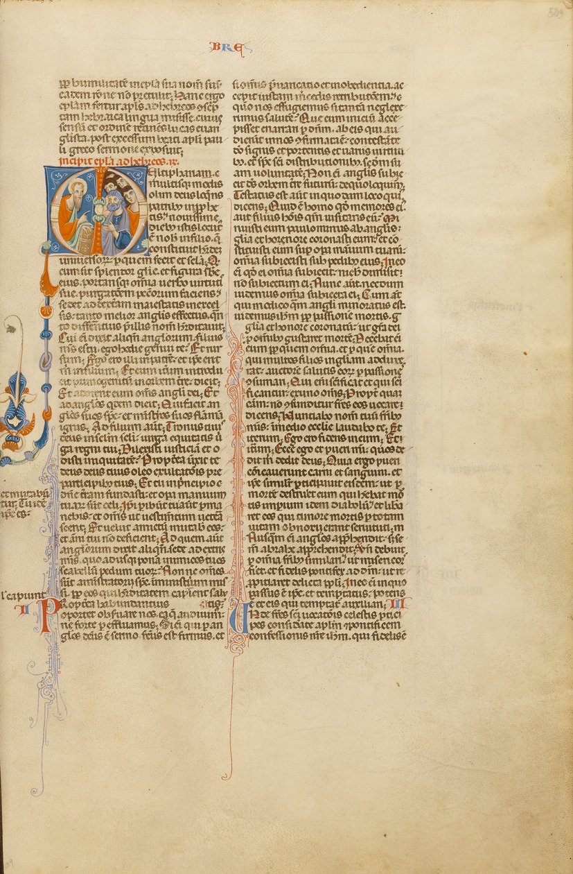 Initial M: Sankt Paulus taler til jøderne af Unknown artist
