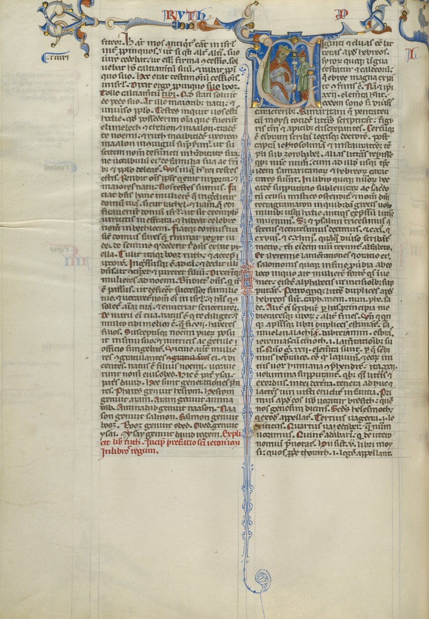 Initial V: Tjener bringer en kop til en konge af Unknown artist