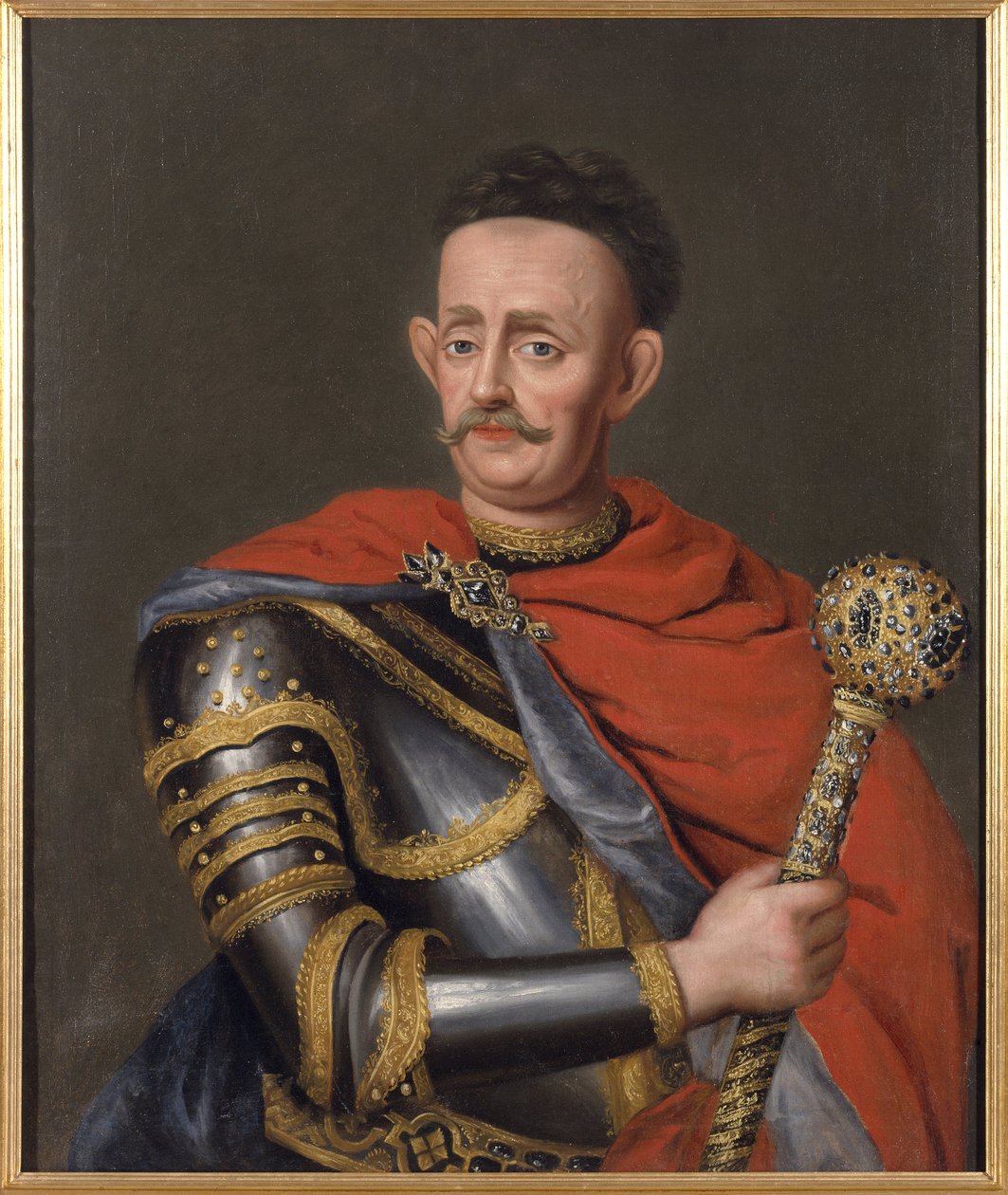 Jan Kazimierz Sapieha, Grand Hetman de Litauen - Jan Kazimierz Sapieha den Yngre (1637-1720), Grand Hetman af Litauen, Anonym. Olie på lærred. Mål: 88x73,5 cm. Nationalmuseum Stockholm af Unknown artist