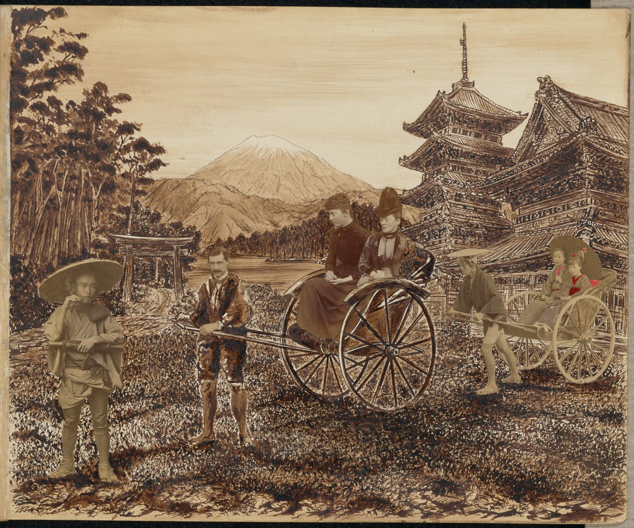 [Japansk scene] af Unknown artist