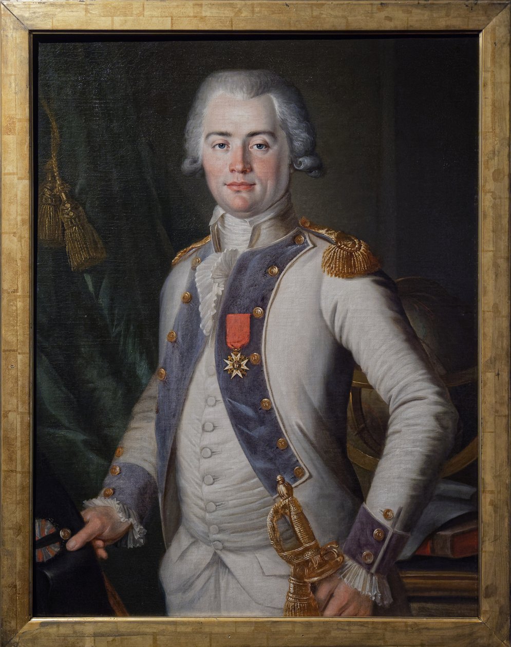 Jean Louis de Lostanges, kaptajn for infanteri, ca. 1789-91 (olie på lærred) af Unknown artist
