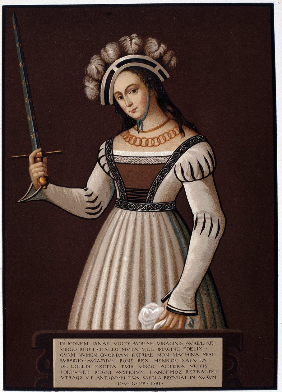 Jeanne la Maid, med et sværd - i "" Jeanne d