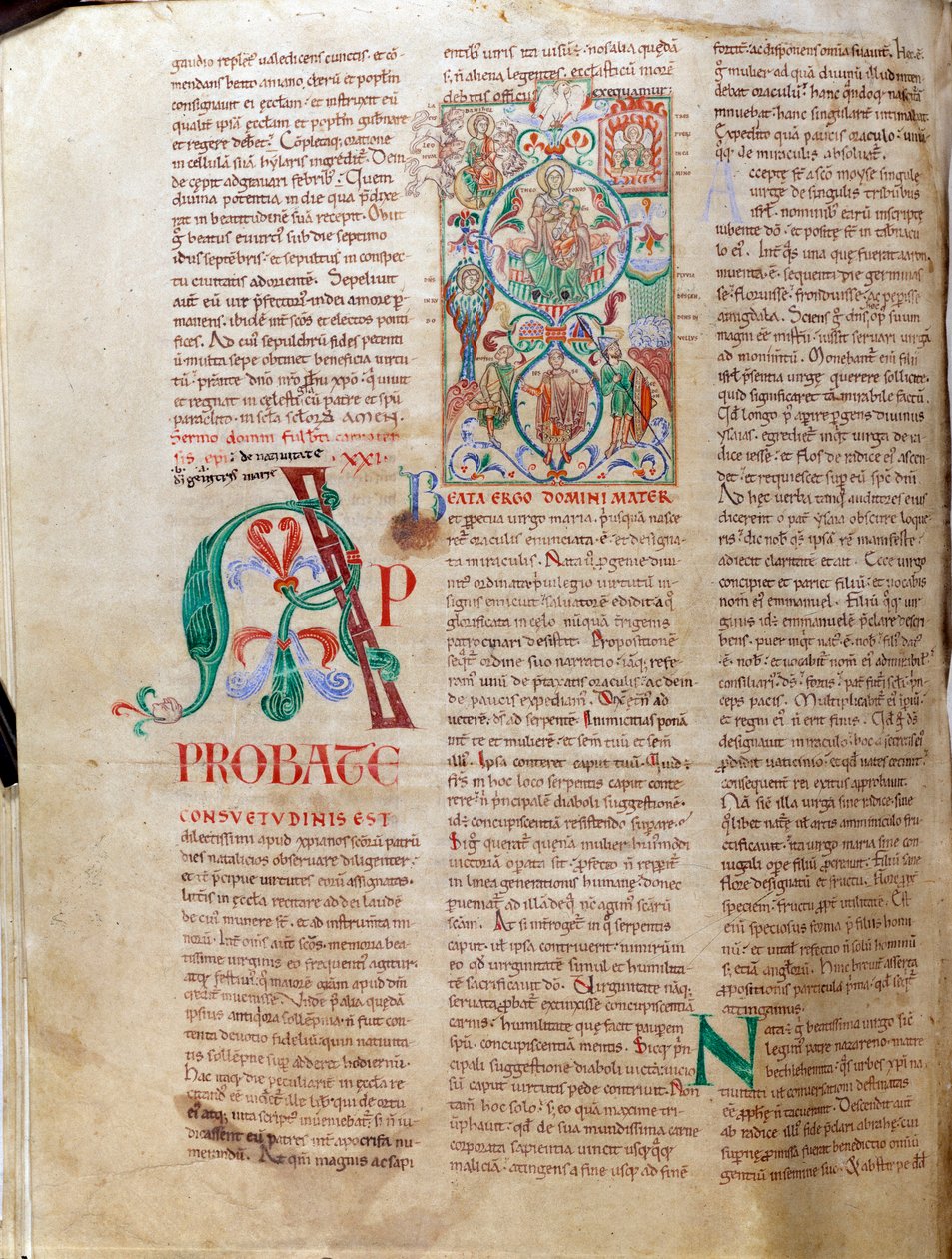 Jesses træ. Miniaturemanuskript "Lectiaire de Citeaux"" af Unknown artist