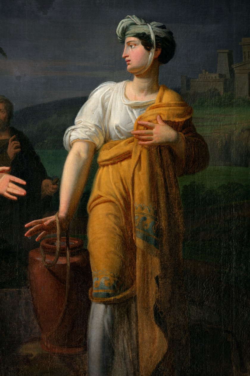 Jesus og den samaritanske kvinde af Unknown artist
