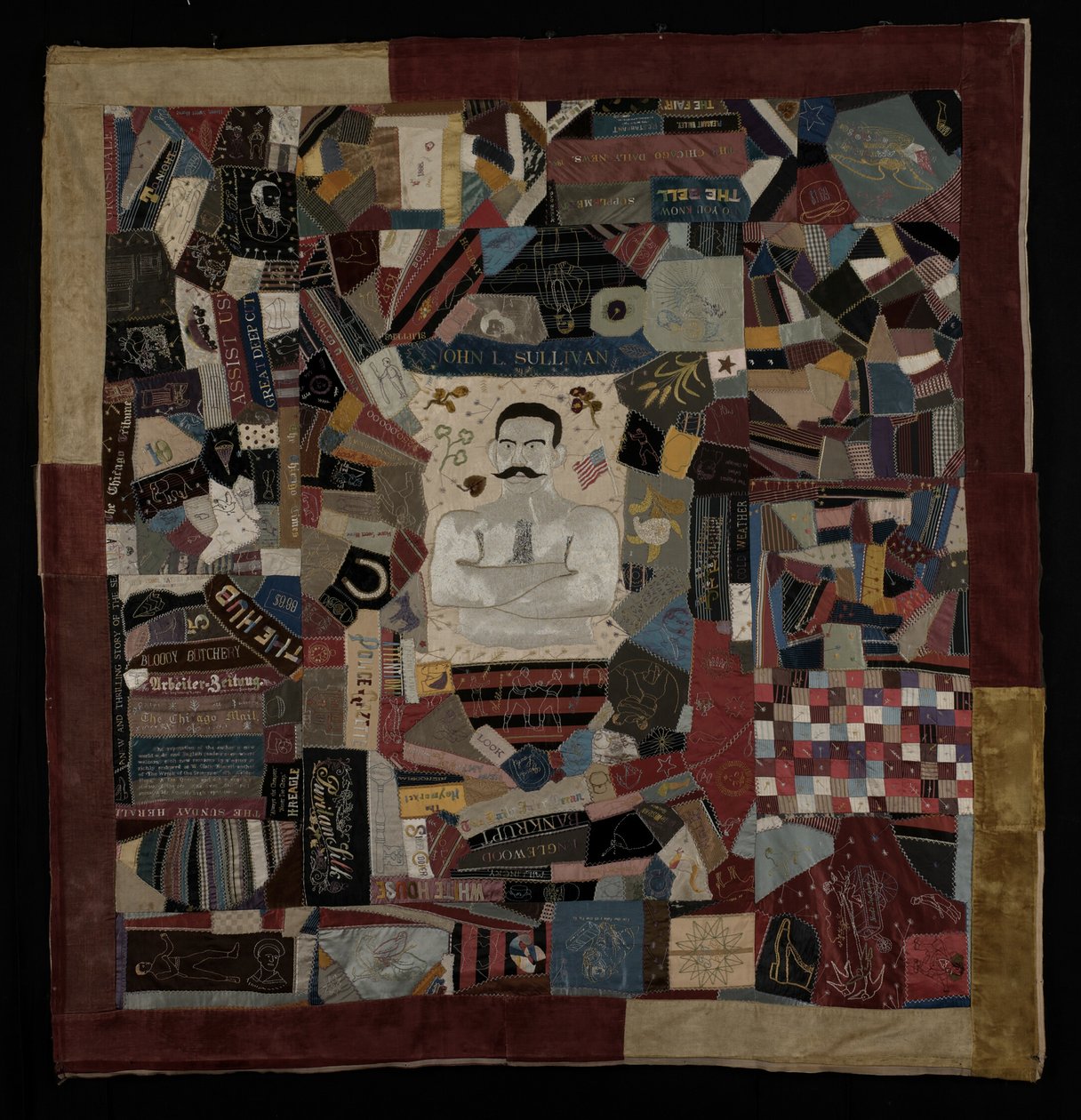 John L. Sullivan-quilt af Unknown artist