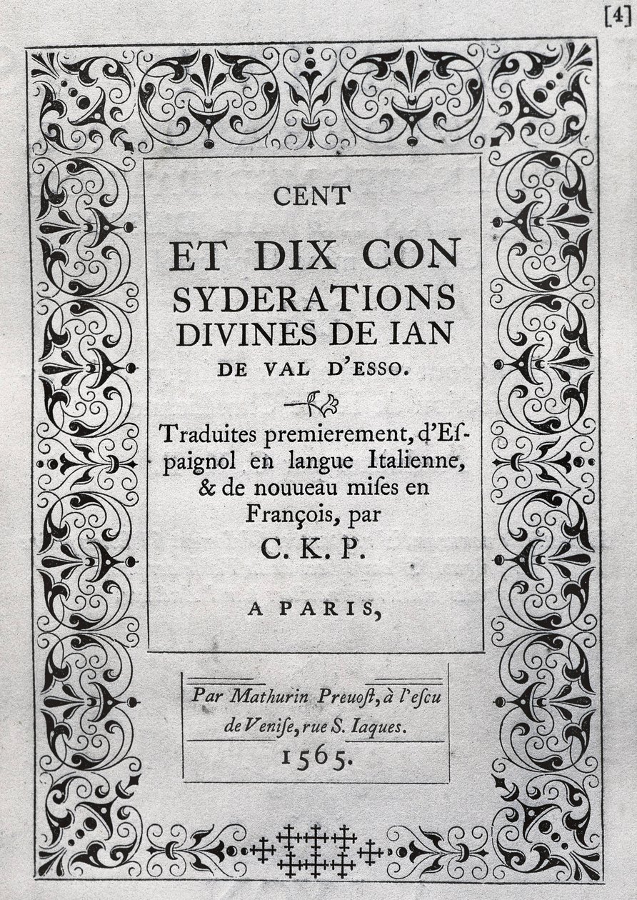 Juan de VALDES af Unknown artist