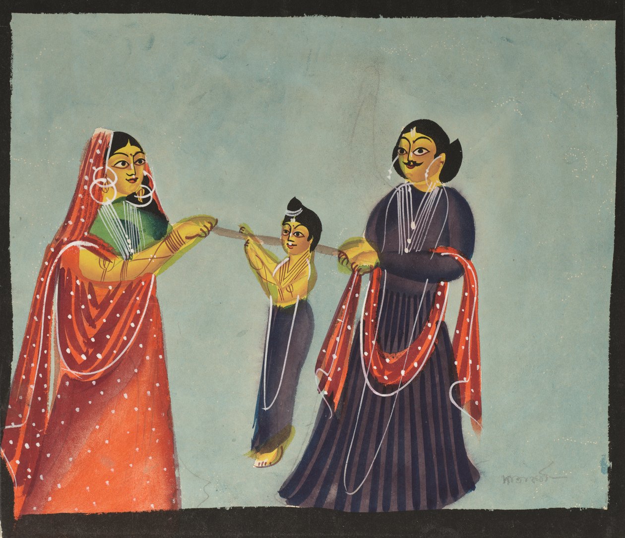 Kalighat maleri af Unknown artist
