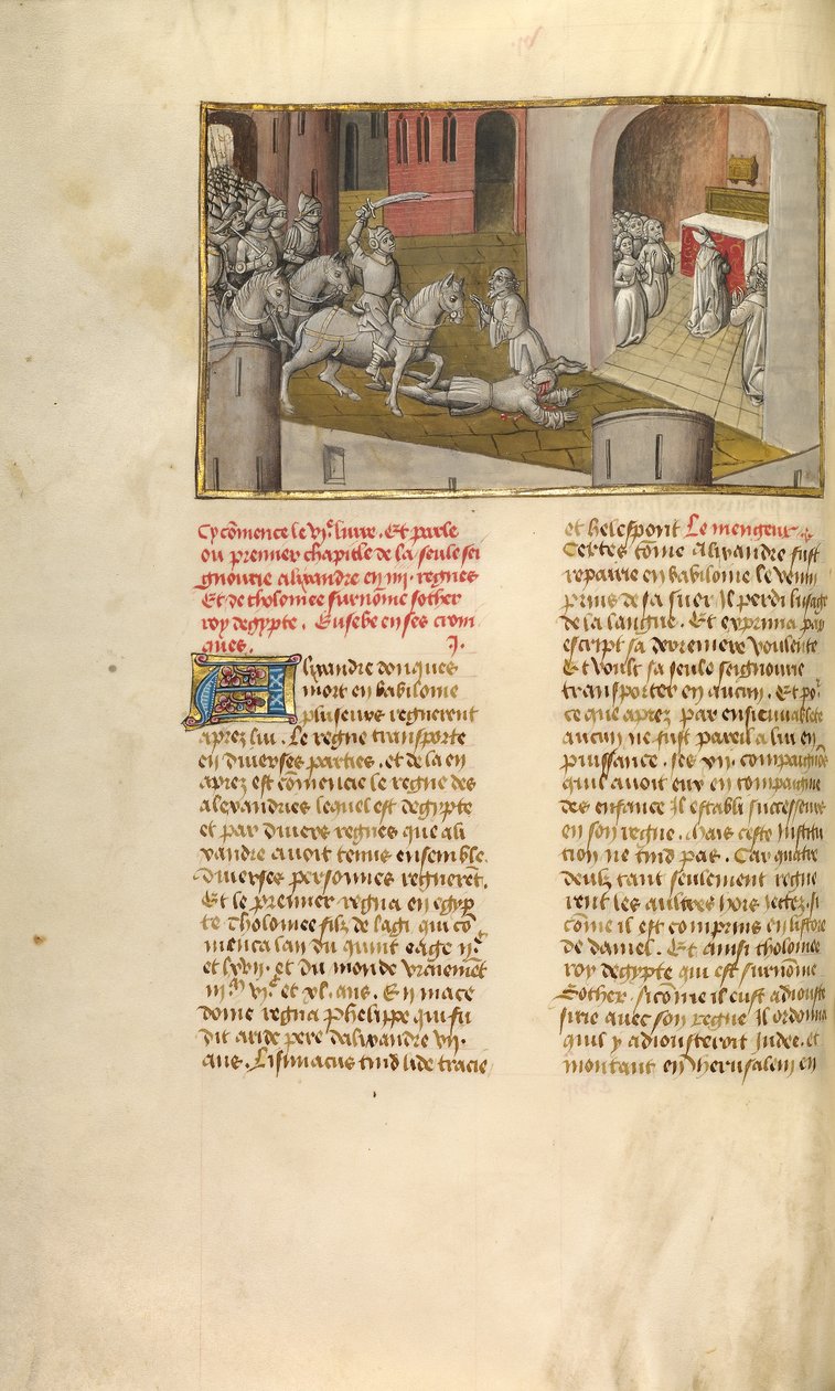Kong Ptolemaios Soter invaderer Jerusalem af Unknown artist