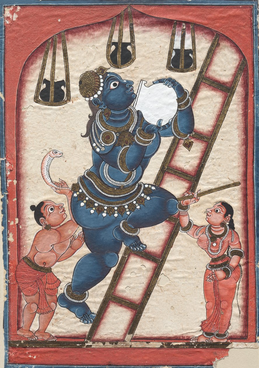 Krishna stjæler ostemasse af Unknown artist