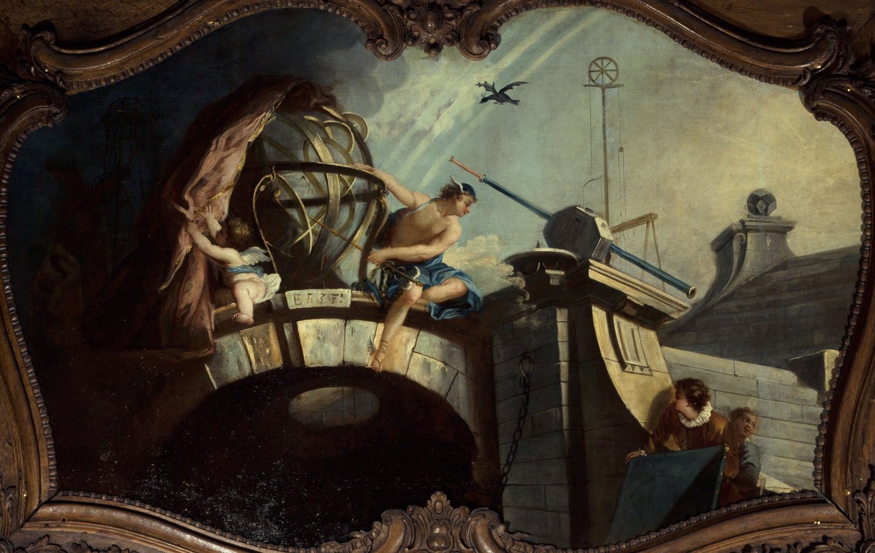 Astronomi, efter 1737 (olie på lærred) af Unknown artist