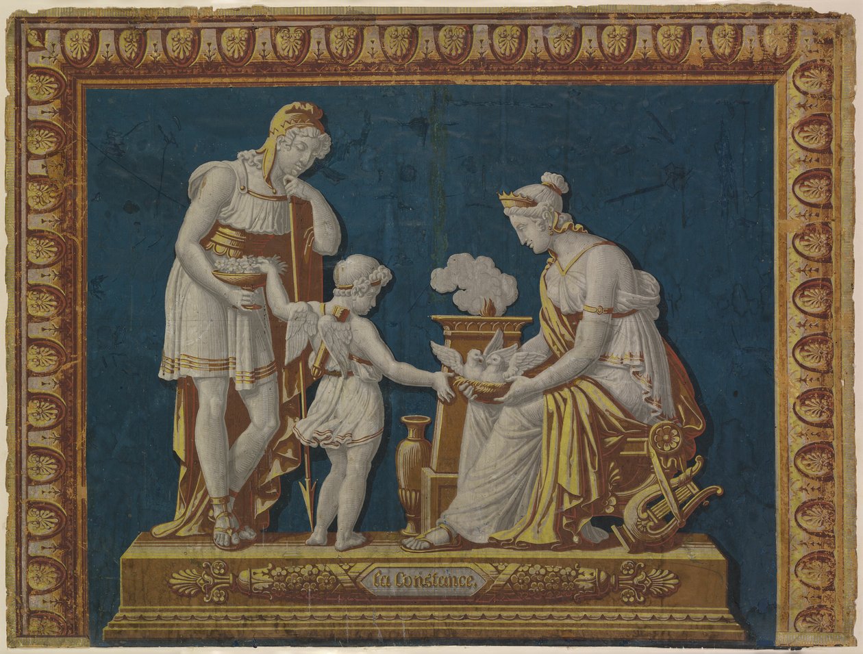 "La Constance" tapet brandtavle af Unknown artist