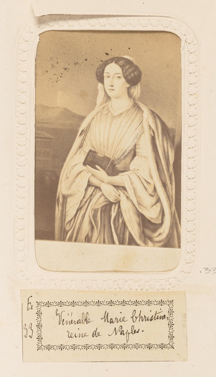 Den ærværdige Maria Christine, dronning af Napoli af Unknown artist