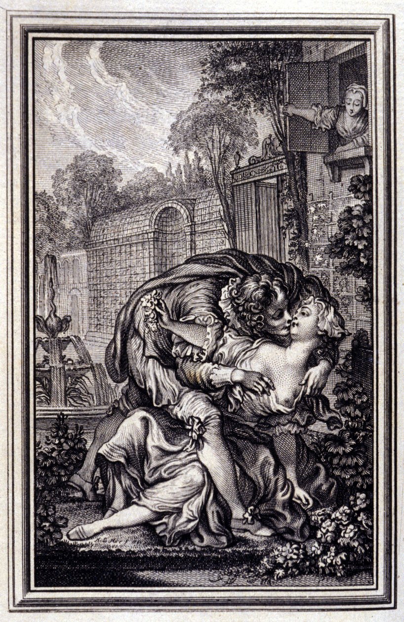 La servant retfærdiggjort - i "" Fortællinger og noveller på vers"" af Jean La Fontaine. 1762. af Unknown artist