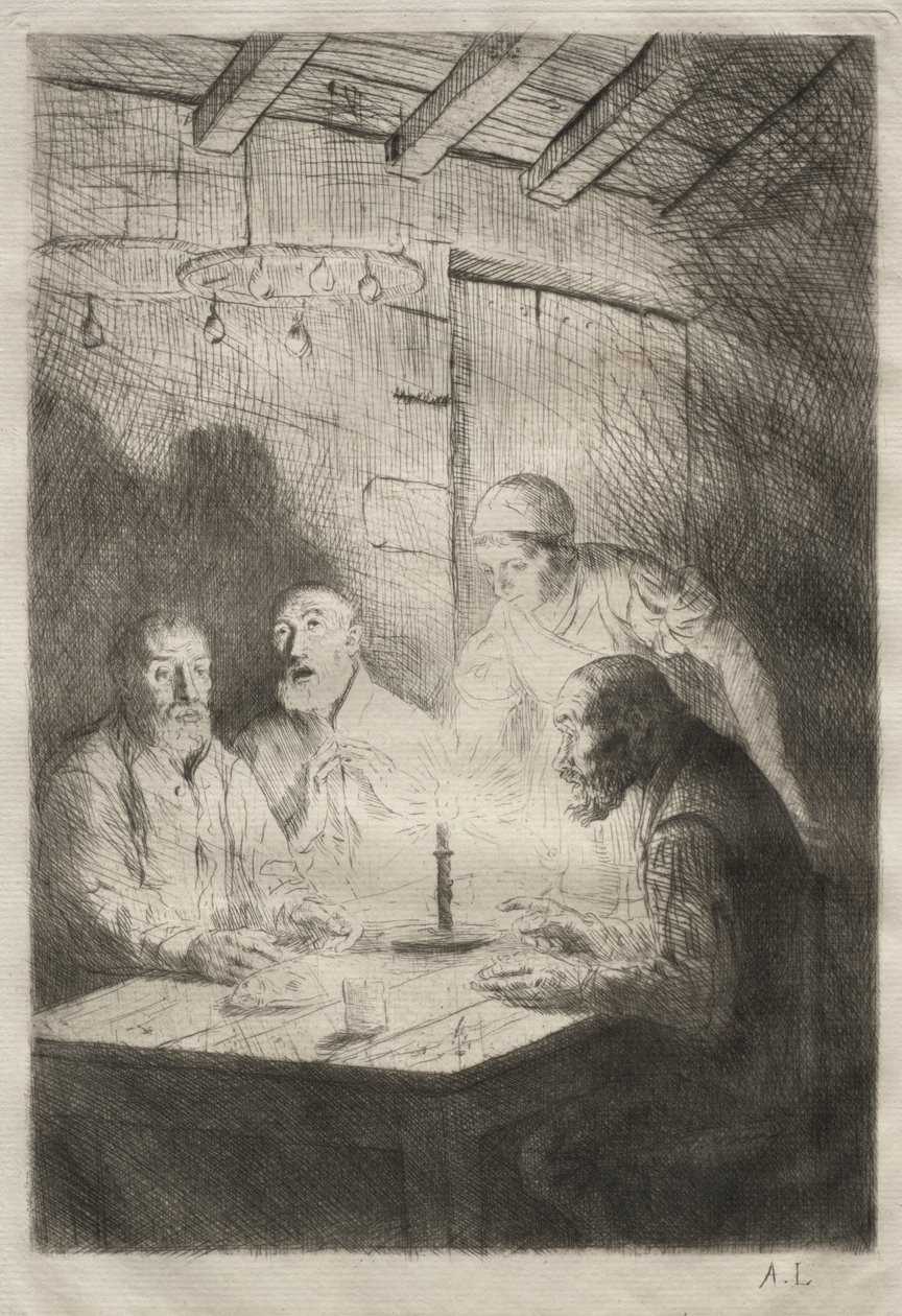 Middag i elendighed af Unknown artist