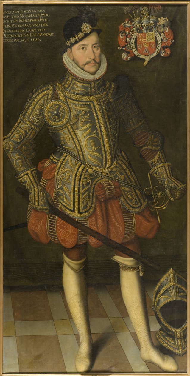 Le duc Adolphe de Holstein Gottorp - Portræt af hertug Adolf af Holstein-Gottorp (1526-1586), Anonym . Olie på lærred af Unknown artist