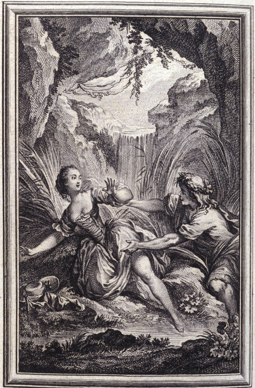 Scamander-floden - i ""Fortællinger og noveller på vers"" af Jean La Fontaine. 1762. af Unknown artist