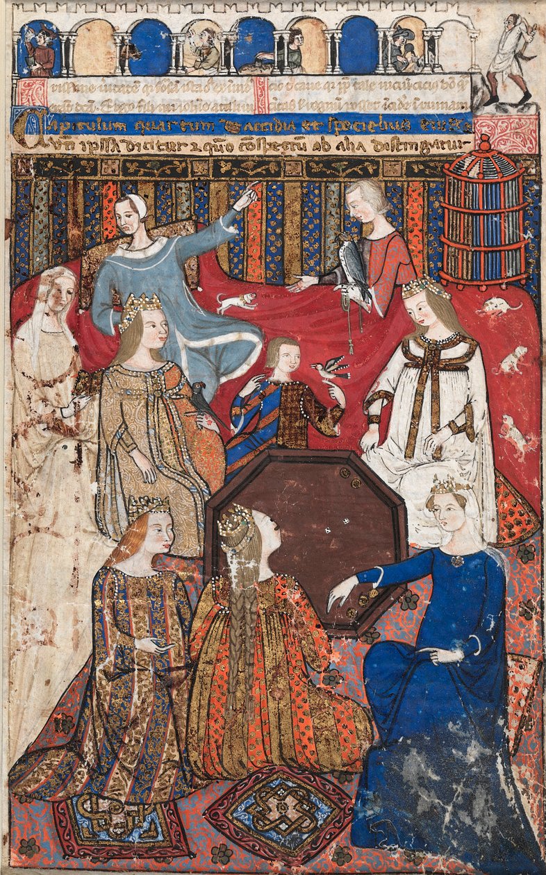Blad fra en Cocharelli-afhandling om lasterne: Acedia og hendes domstol af Unknown artist