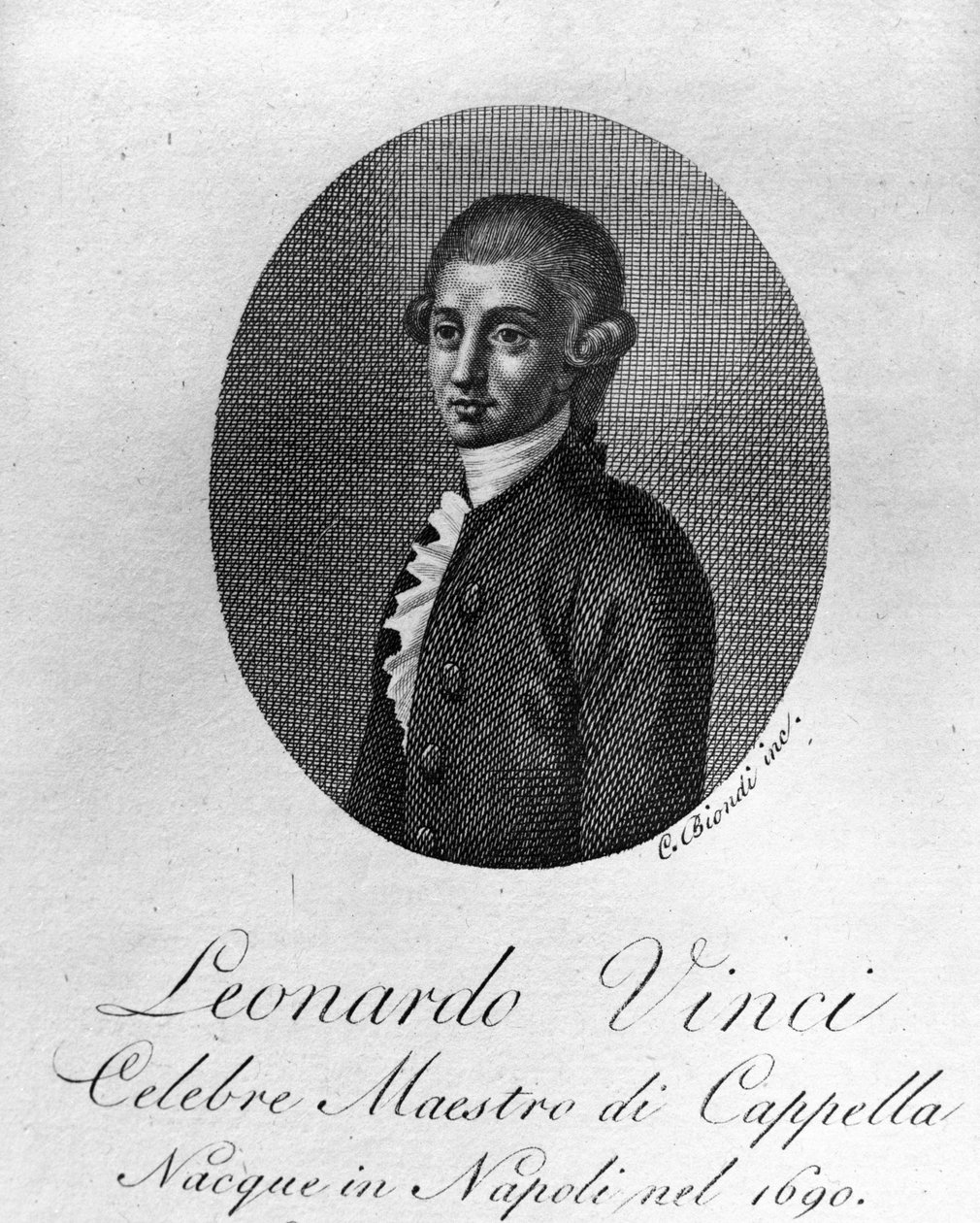 Leonardo Vinci, italiensk komponist af Unknown artist
