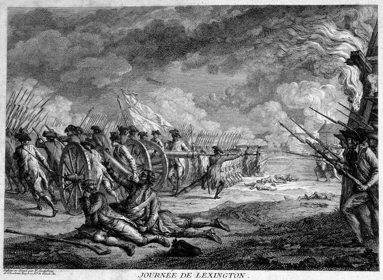 Lexington Day (Massachusetts, U.S.A.), 19. april af Unknown artist