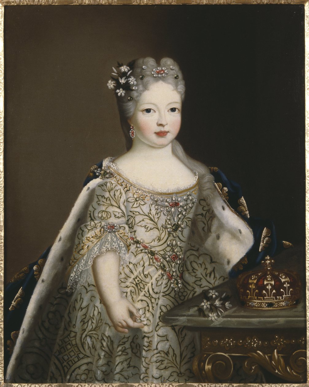Infanta Maria Anne Victoria af Spanien, dronning af Portugal - Portræt af Infanta Mariana Victoria af Spanien (1718-1781), dronning af Portugal, Anonym . Olie på lærred. Mål: 78x63 cm. Nationalmuseum Stockholm af Unknown artist