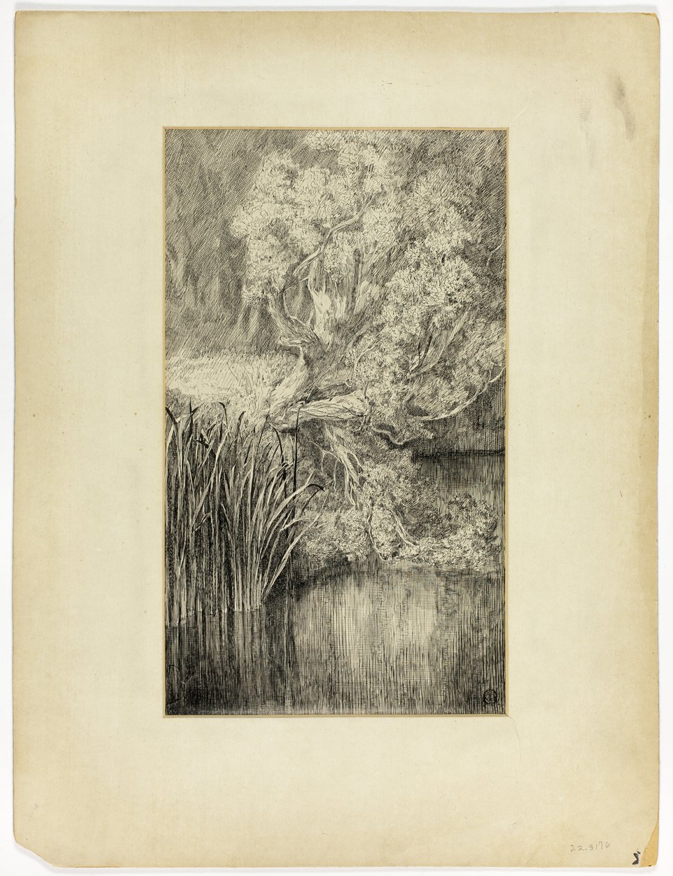 Lille dam i skoven af Unknown artist