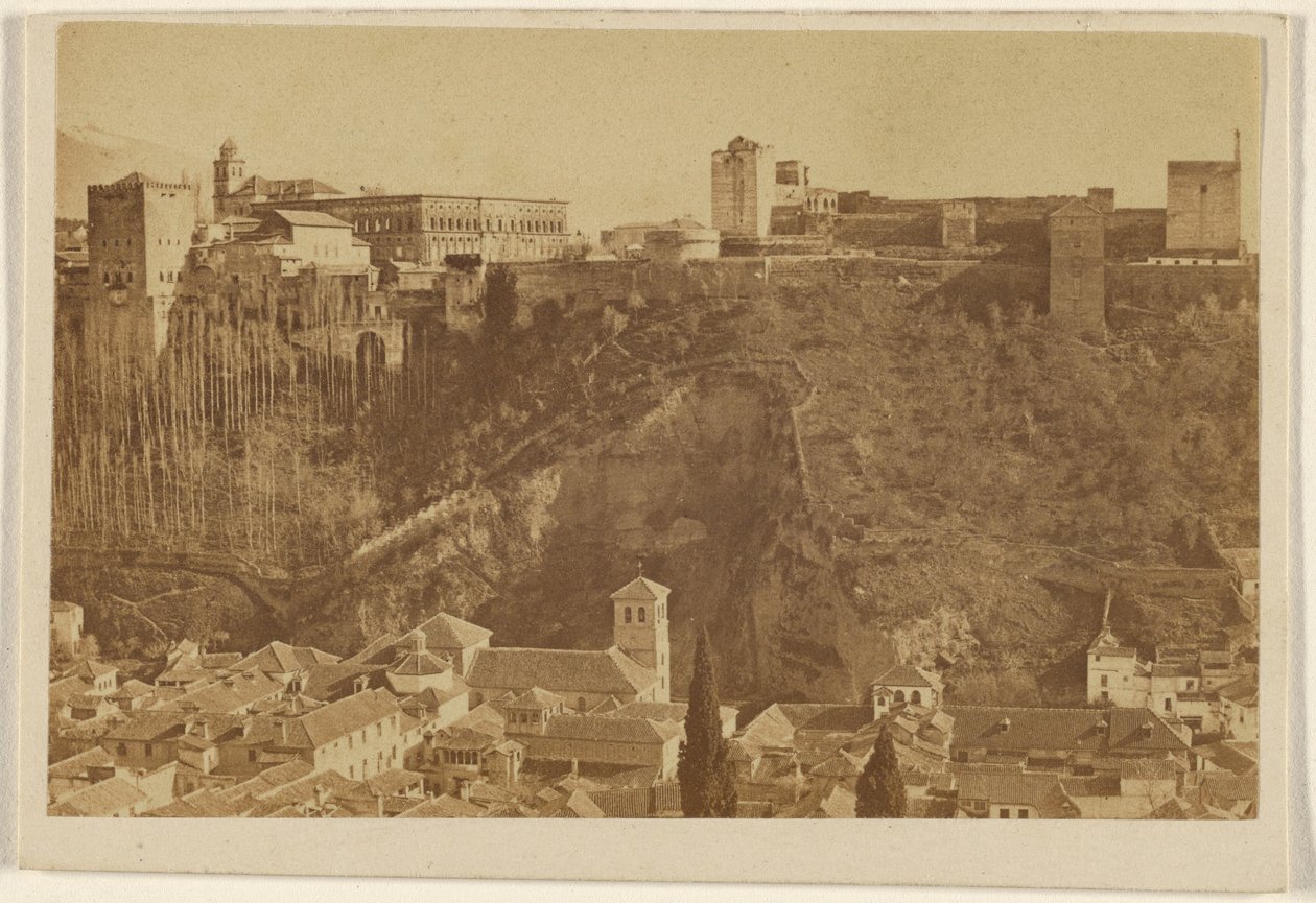 [Lang udsigt over Alhambra, Spanien]. af Unknown artist