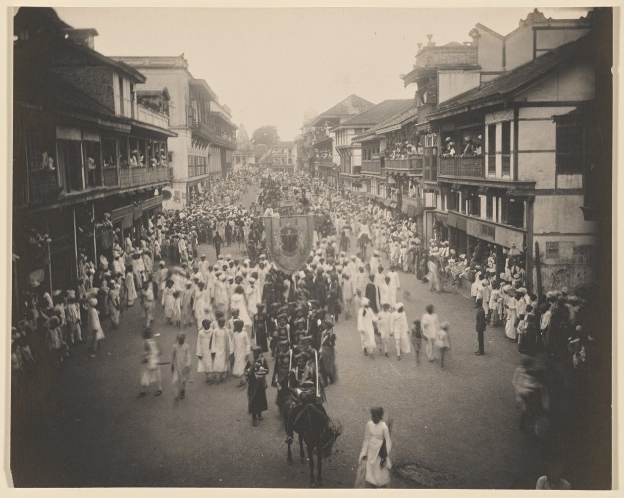 Lord Tawhursts ankomstprocession gennem Lord Harris Road af Unknown artist