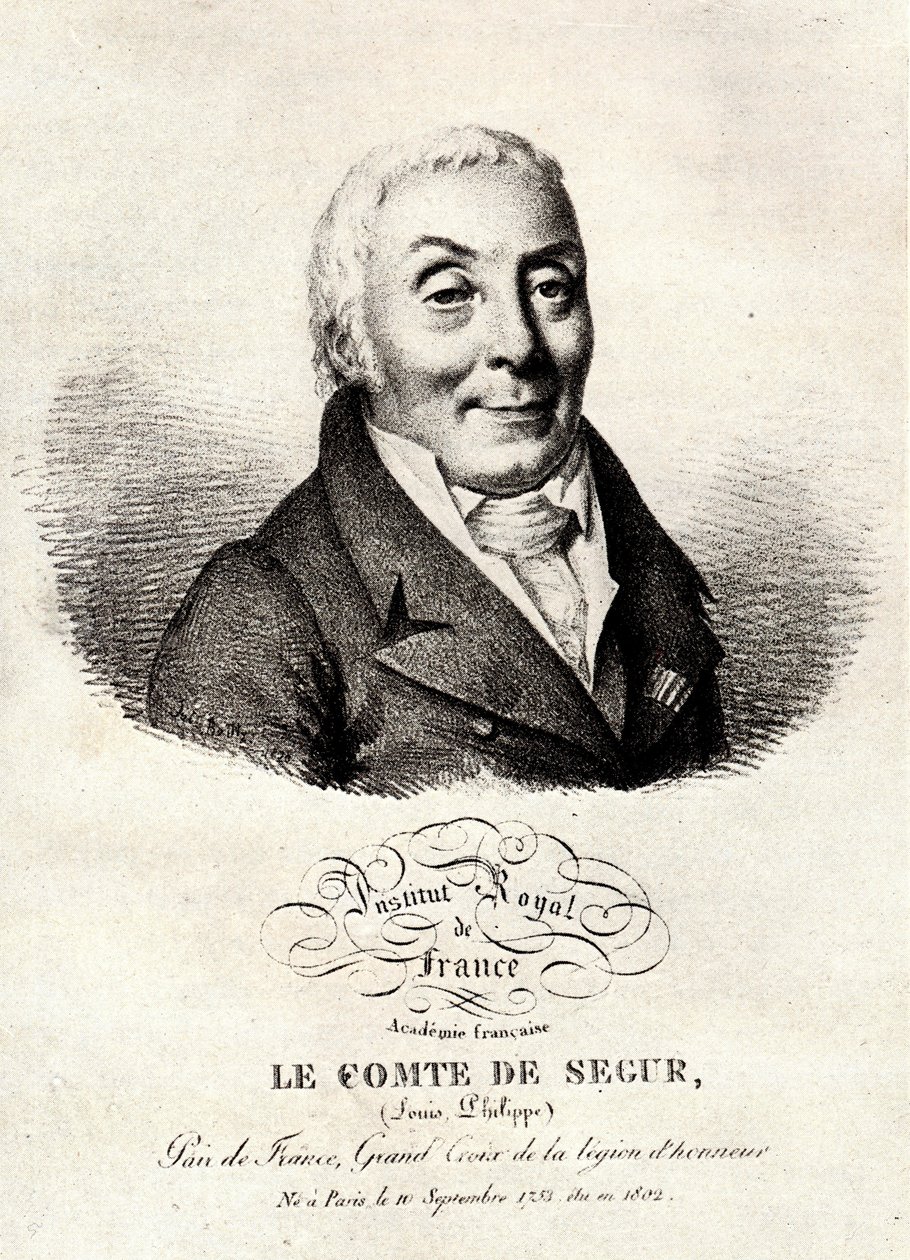 Louis-Philippe (Louis Philippe) greve af Segur, stormester for ceremonier i det første imperium, historiker og senator (1753-1830)- af Unknown artist