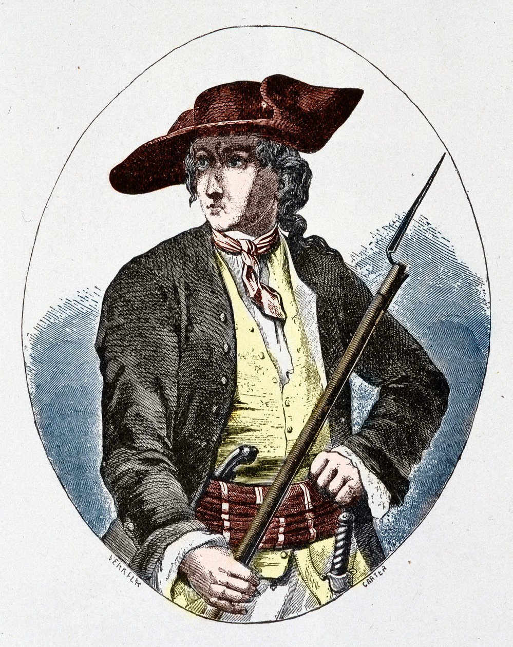 Louis Mandrin (1725 - 1755) fransk smugler af Unknown artist
