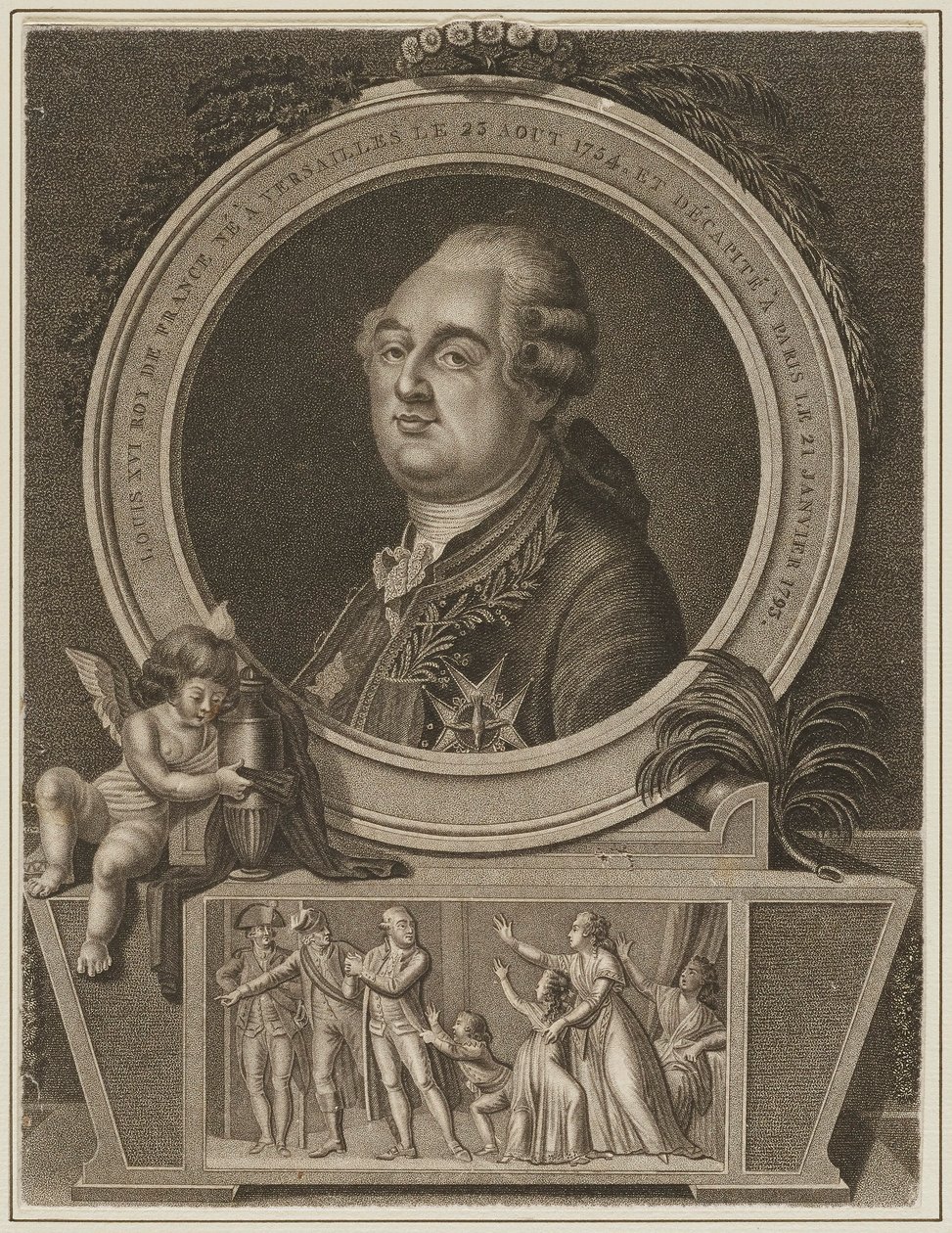 Ludvig XVI - konge af Frankrig af Unknown artist