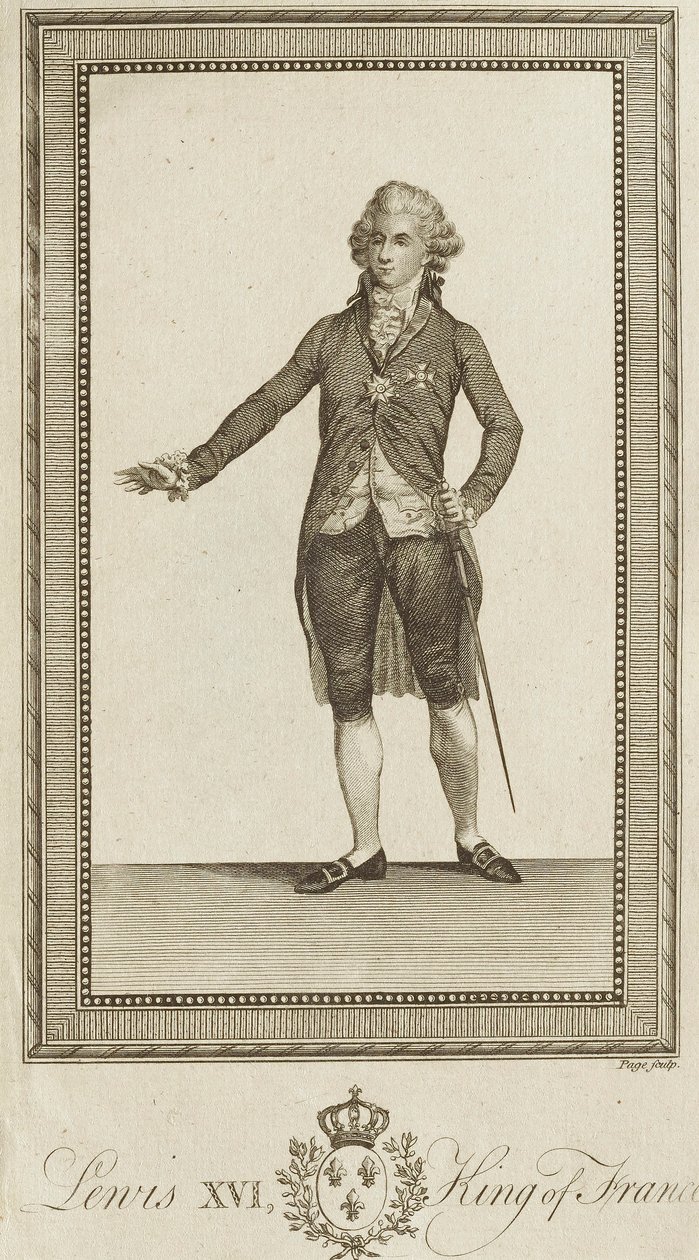 Ludvig XVI, konge af Frankrig af Unknown artist