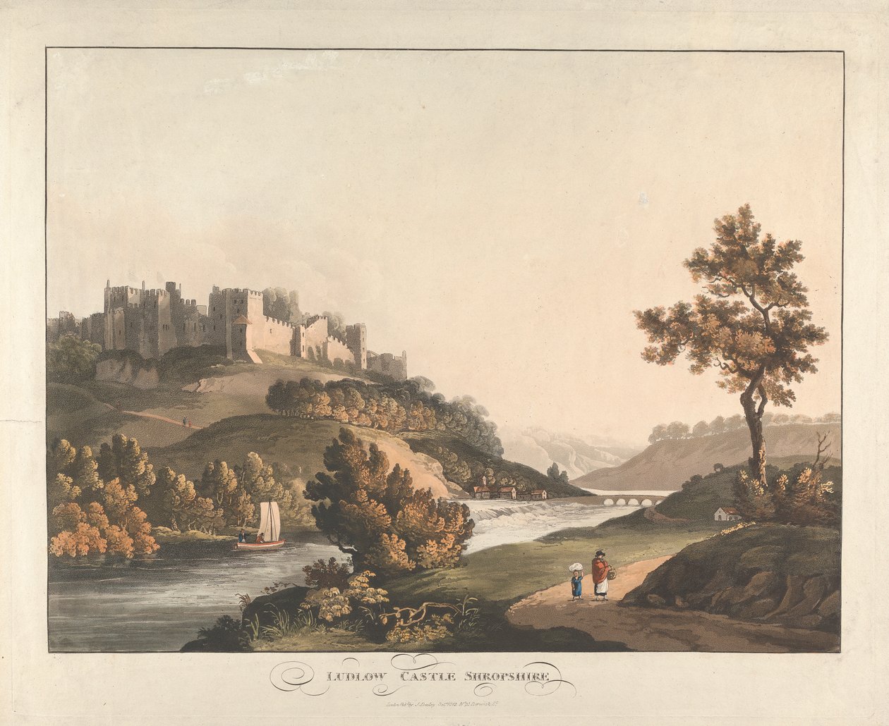 Ludlow Castle, Shropshire af Unknown artist